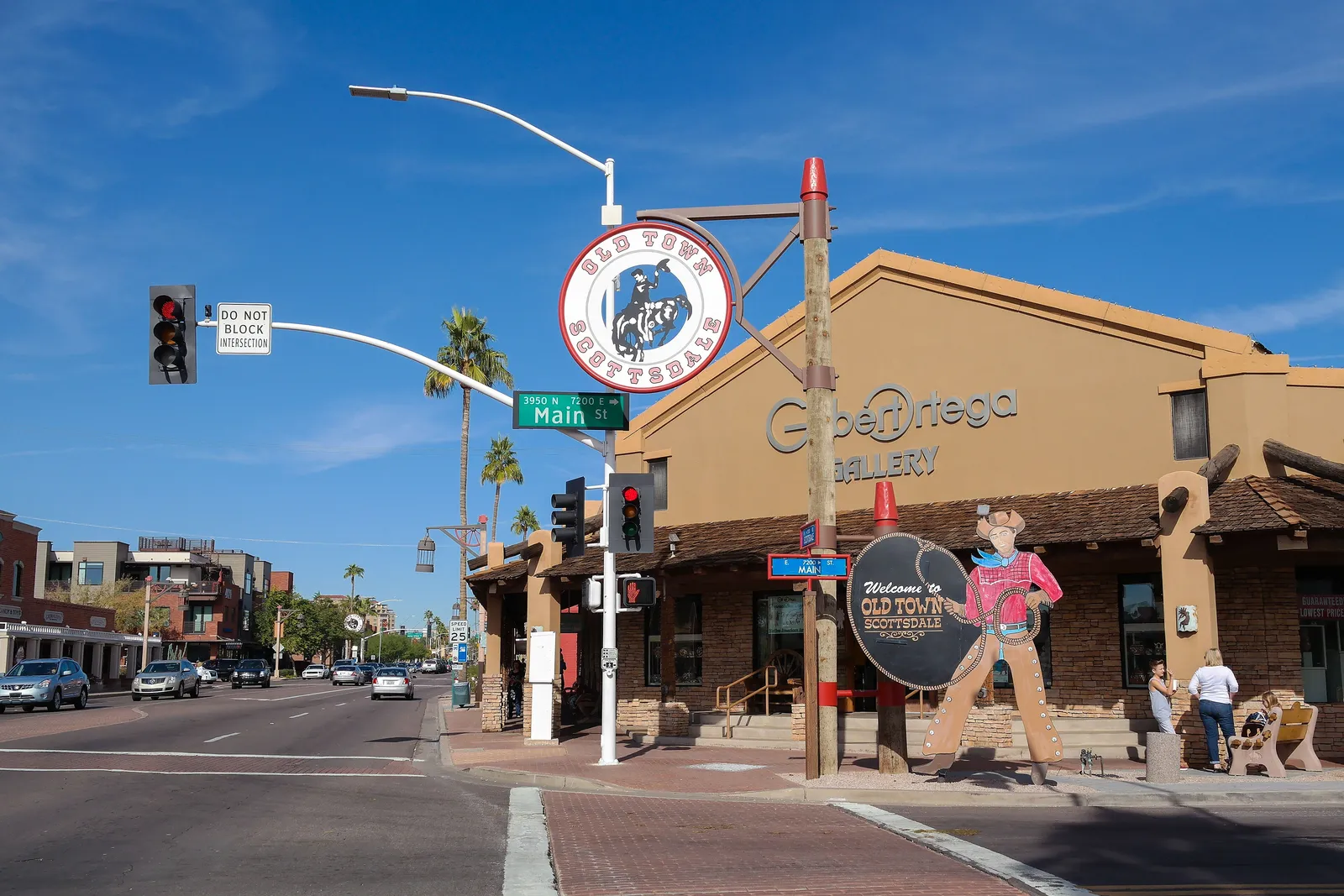 Old Town Scottsdale sign on Main Street
